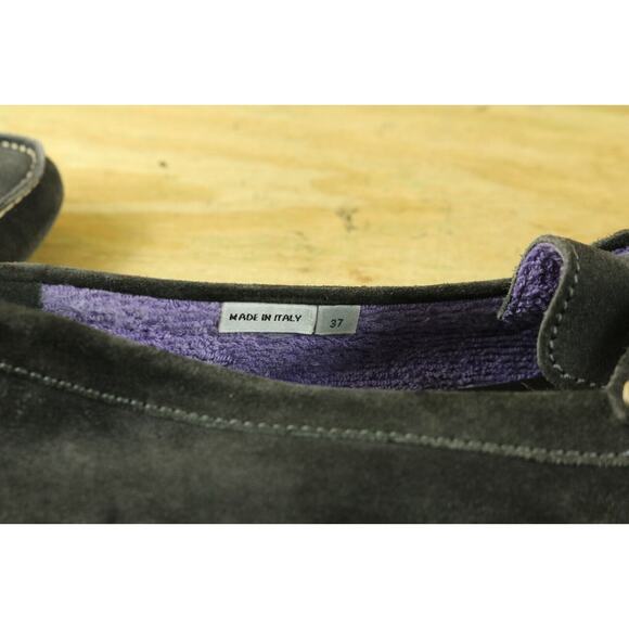 Manolo Blahnik Womens Shoes 6.5 Gray Purple Suede Roadster Driving Moccasin Itay - Picture 6 of 7